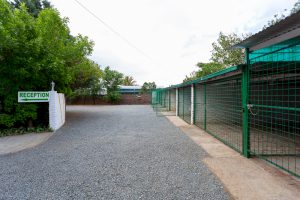 Lock-up garages, one per room